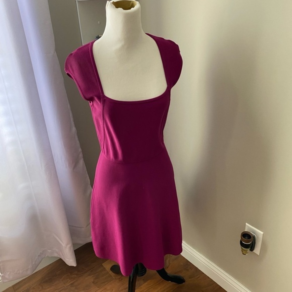 BCBGMaxAzria Fuchsia Midi Dress